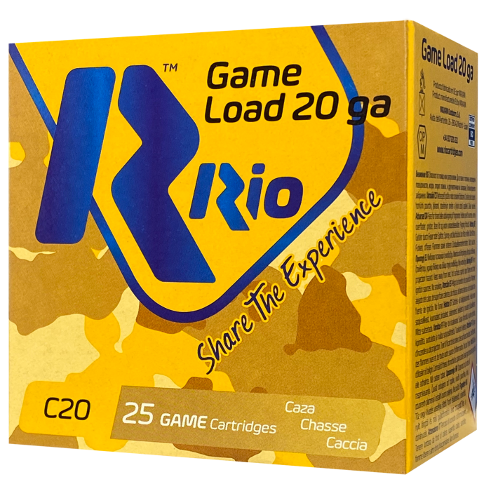 Rio 20 Gauge 2.75 1 oz 6 Shot Rio 20 Gauge 2.75 1 oz 6 Shot