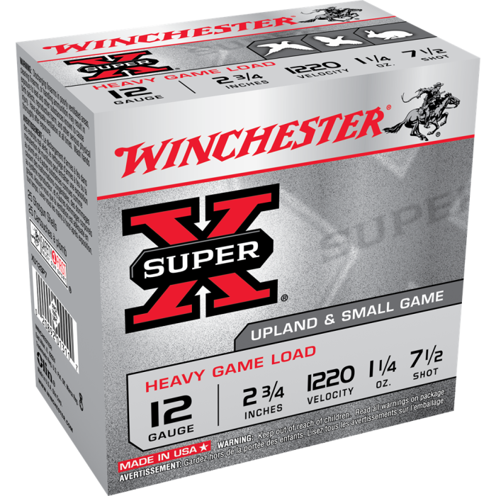 Winchester 12 Gauge 2.75 1-1/4 oz 7.5 Shot