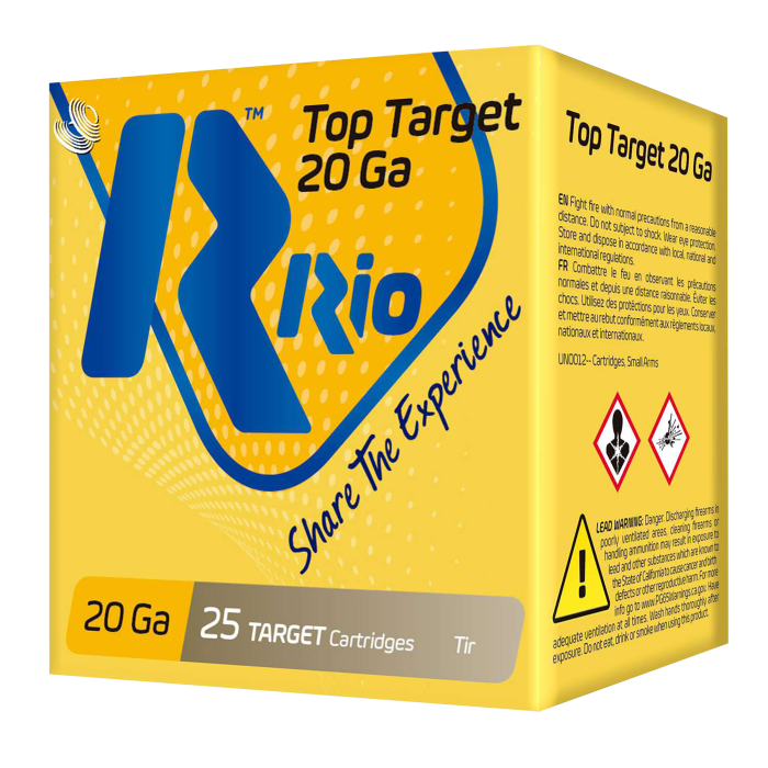 Rio Top Target 20 Gauge 2.75 7/8 oz 9 Shot Rio Top Target 20 Gauge 2.75 7/8 oz 9 Shot