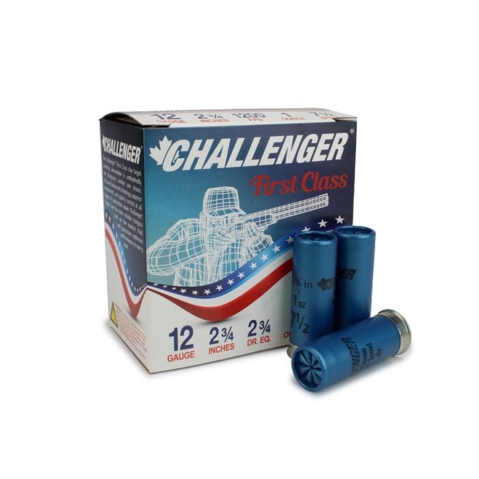 Challenger, challenger ammo, challenger munitions, 12 gauge, 12 gauge ammo, shotgun ammo, shotgun, 12 gauge shotgun, target load, 12 gauge 7.5 shot, 7.5 shot, Ammunition Depot