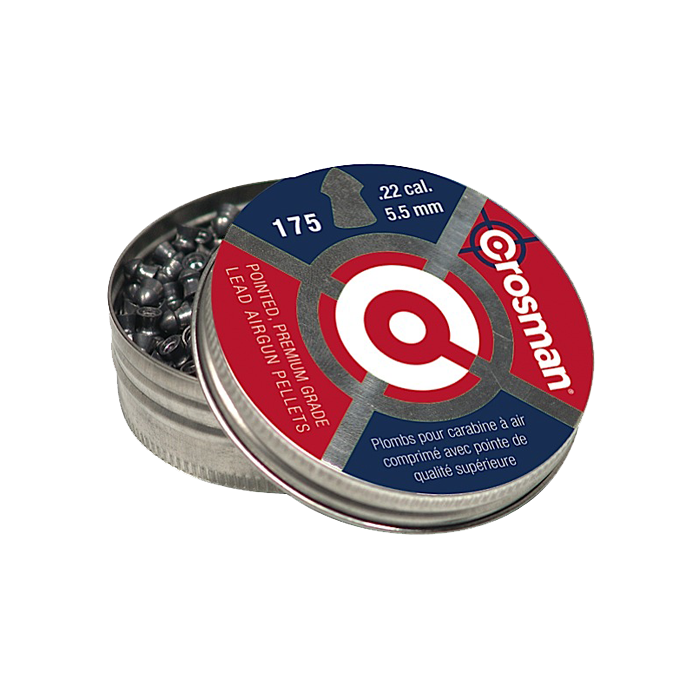Crosman Premier .22 Caliber Pointed Pellets 175 Pack Crosman Premier .22 Caliber Pointed Pellets 175 Pack