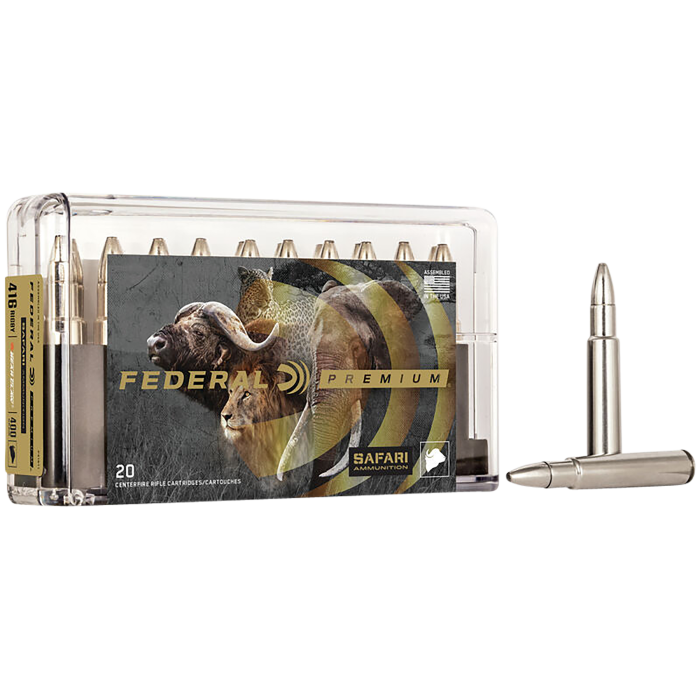 Federal Premium 416 Rigby 400 Gr Trophy Bonded Bear Claw