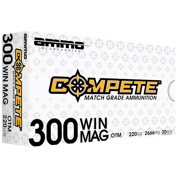 Ammo Inc Compete 300 Win Mag 190 Gr Boat Tail HP Ammo Inc Compete 300 Win Mag 190 Gr Boat Tail HP