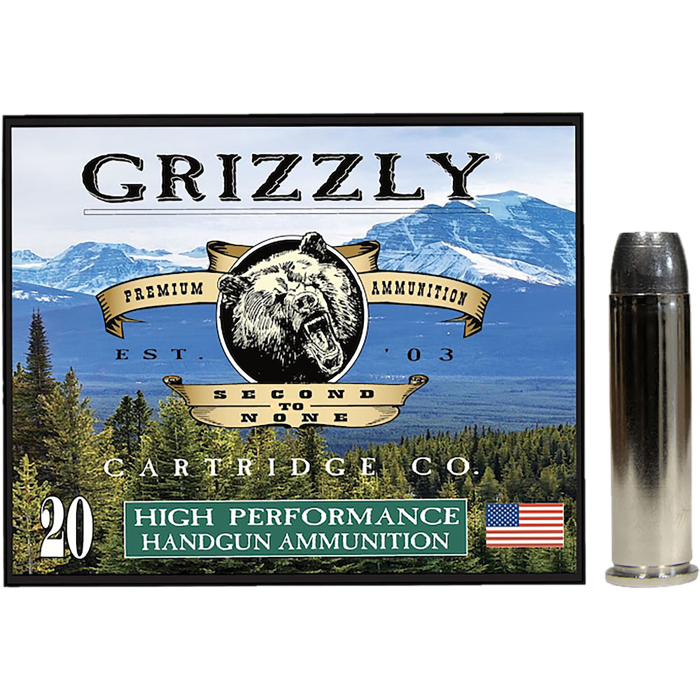 Grizzly .357 Mag 180gr Wide Flat Nose Gas Check Ammo