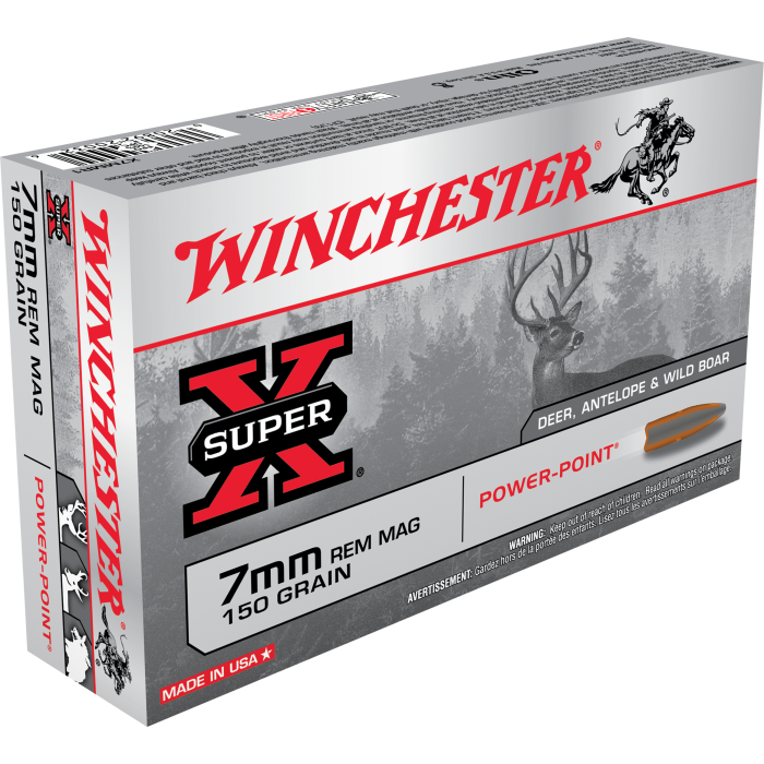 Winchester Super X 7mm Rem Mag 150 Gr Power Point