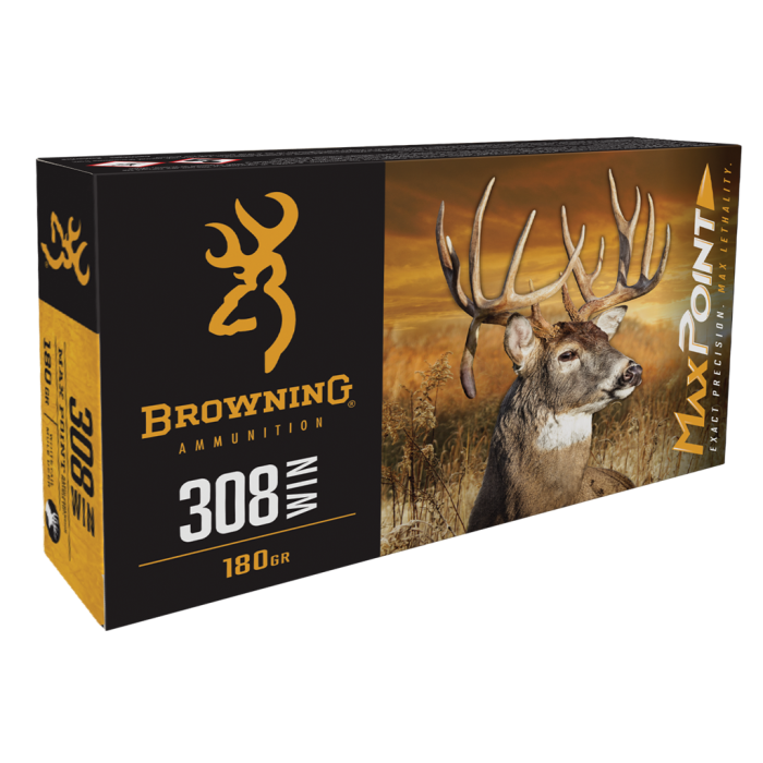 Browning Ammo Max Point 308 Winchester 168 Gr Max Point Browning Ammo Max Point 308 Winchester 168 Gr Max Point