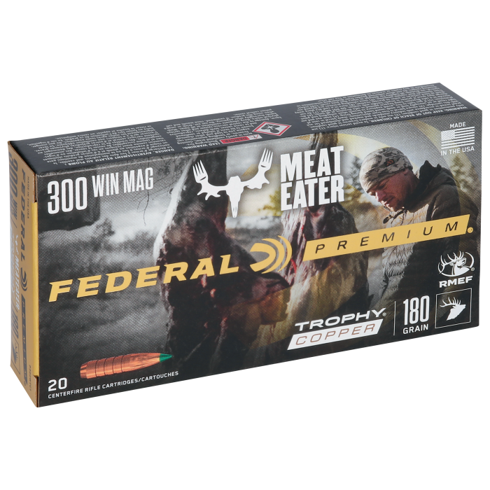 Federal Premium 300 Win Mag 180 Grain Trophy Copper