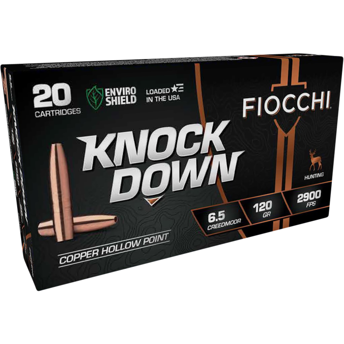 Fiocchi Knock Down 6.5 Creedmoor 120 Grain Hollow Point