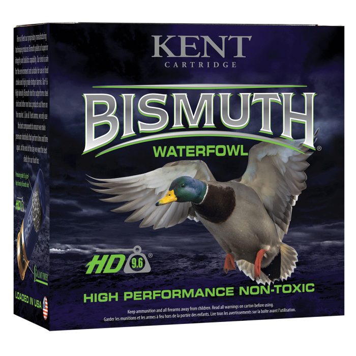 Kent Cartridge Bismuth 12 Gauge 2.75 1 1/4 oz 4 Shot B12W364 Kent Cartridge Bismuth 12 Gauge 2.75 1 1/4 oz 4 Shot B12W364