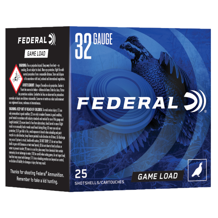 Federal Game-shok 32 Gauge 2.50 1/2 oz 8 Shot N1328 Federal Game-shok 32 Gauge 2.50 1/2 oz 8 Shot N1328