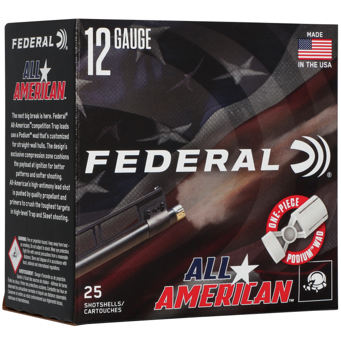 Federal All American 12L8 12 Gauge 2 3/4'' 1 1/8 oz. 8 Shot Ammunition