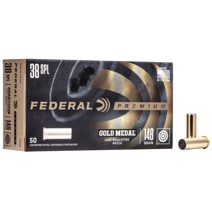 Federal Premium 38 Special 148 Grain Lead Wadcutter GM38A