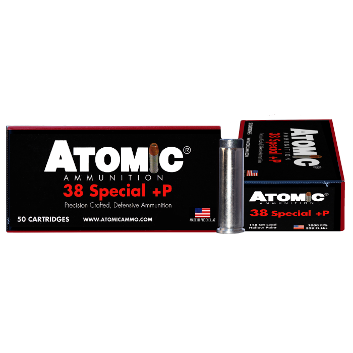 Atomic Pistol 38 Special 148 Grain Lead Hollow Point 419 Atomic Pistol 38 Special 148 Grain Lead Hollow Point 419