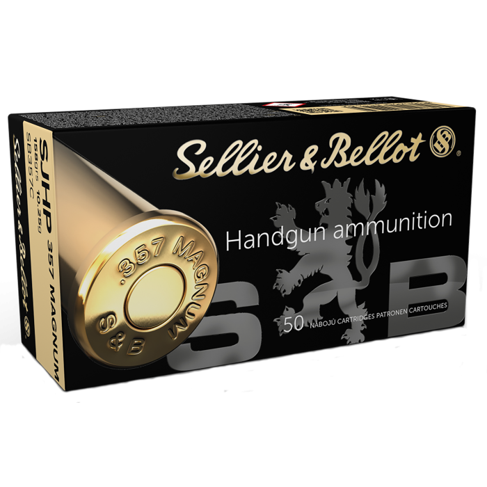 Sellier & Bellot Handgun 357 Magnum 158 Grain Semi JHP SB357C