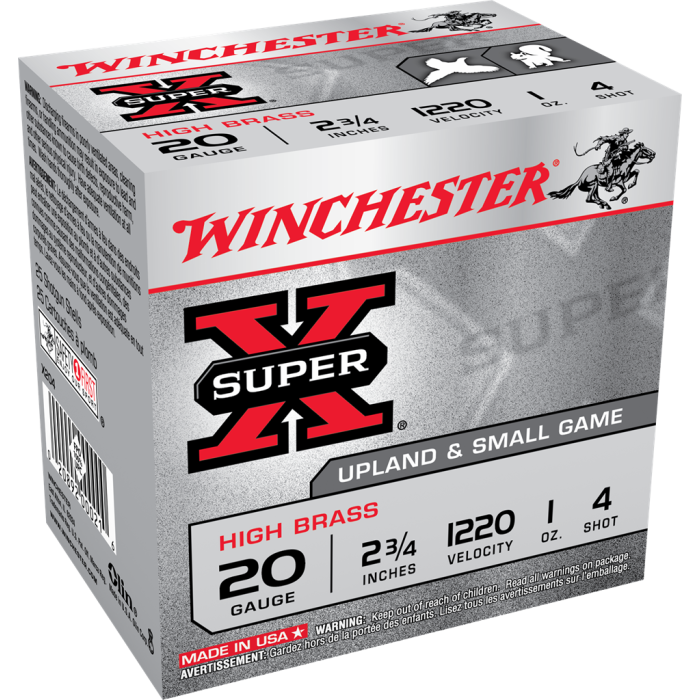 Winchester Super X 20 Gauge 2.75 1 oz 4 Shot X204