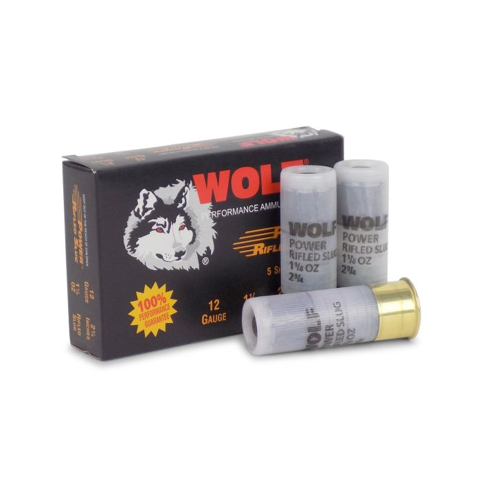 12SLUG-WOLF Wolf Performance 12 Gauge 2.75" 1-1/8 oz Rifled Slug 12SLUG-WOLF Wolf Performance 12 Gauge 2.75" 1-1/8 oz Rifled Slug