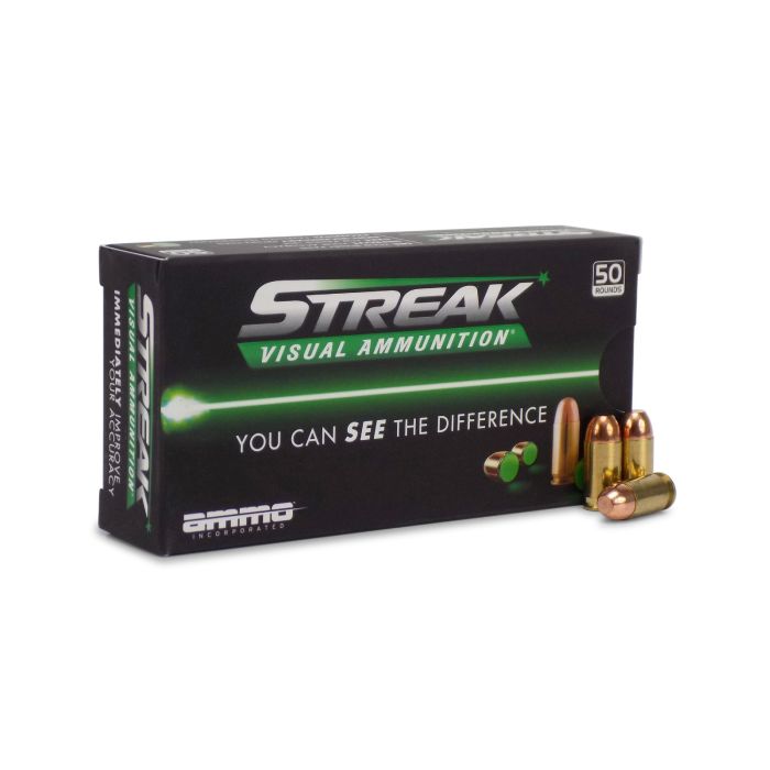 ammo inc, streak ammo, tracer rounds, tracer ammo, visual ammo, 380 acp, .380, 380 auto, ammo for sale, Ammunition Depot