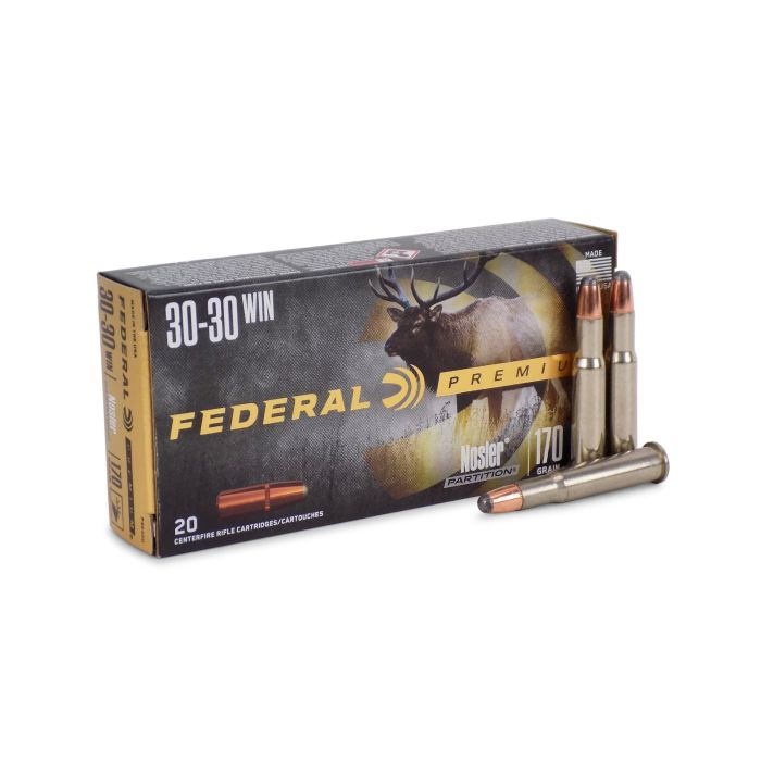 P3030D  Federal Premium 30-30 Winchester 170 Grain Nosler Partition
