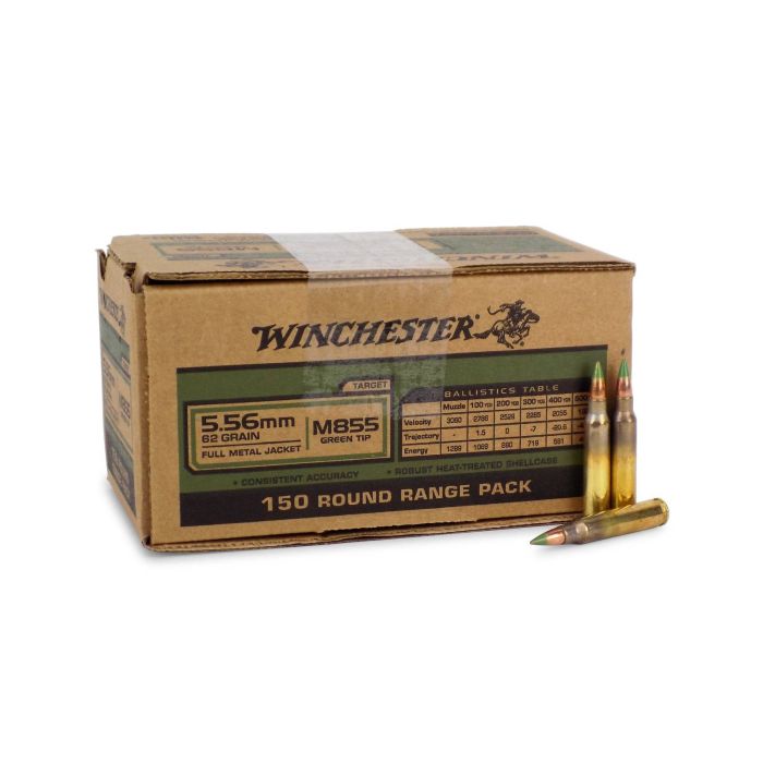 WM855150 Winchester Lake City 5.56 62 Grain M855 Green Tip FMJ