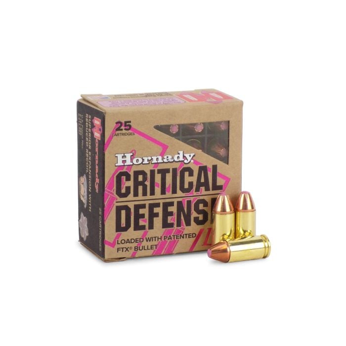 Hornady Critical Defense Lite 9mm Luger 100 Grain FTX