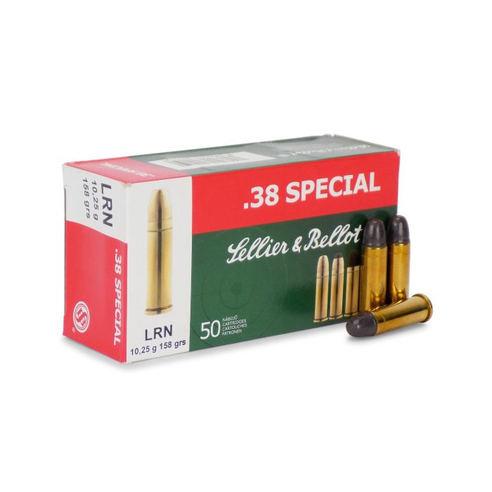 SB38A Sellier & Bellot 38 Special 158 Gr FMJ 50 Round Box