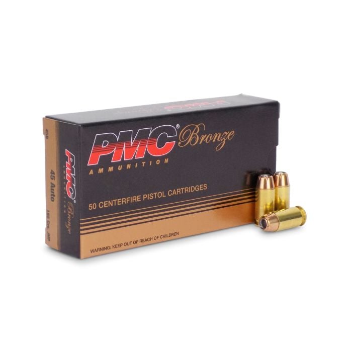 45B PMC Bronze 45 ACP 185 Grain JHP 45B PMC Bronze 45 ACP 185 Grain JHP