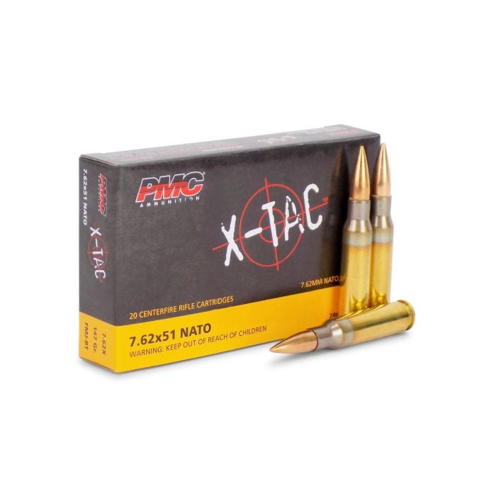 7.62X PMC X-TAC 7.62x51 147 Grain BT FMJ