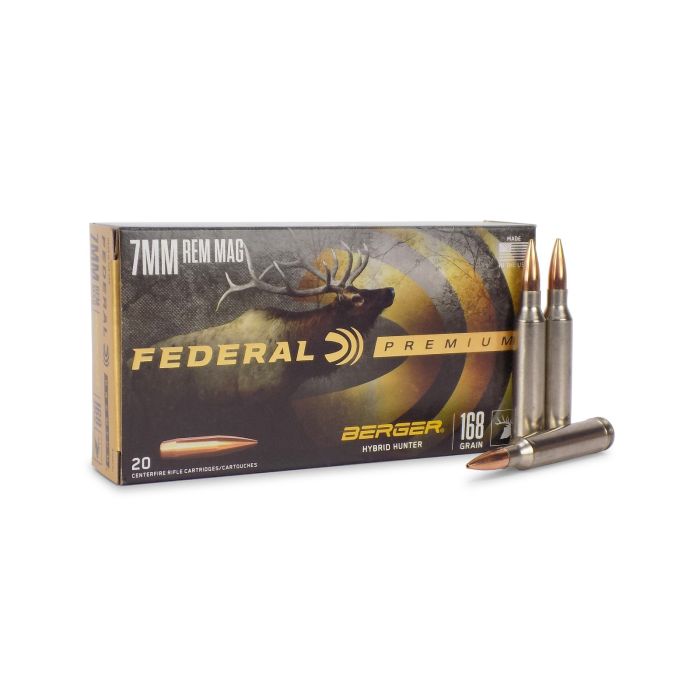 Federal ammo, berger hybrid hunter, 7mm rem mag, 7mm ammo, hunting ammo for sale, ammo for sale, Ammunition Depot Federal ammo, berger hybrid hunter, 7mm rem mag, 7mm ammo, hunting ammo for sale, ammo for sale, Ammunition Depot