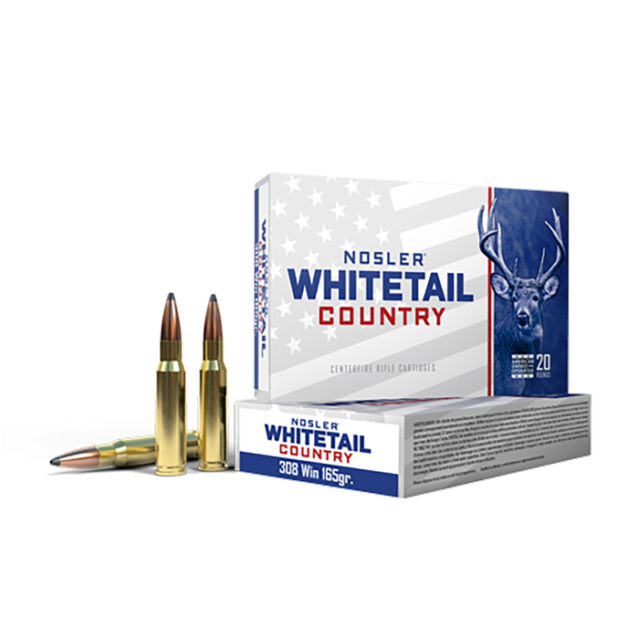 Nosler Whitetail Country 308 Win 165 Gr SBT 20 Rounds Nosler Whitetail Country 308 Win 165 Gr SBT 20 Rounds