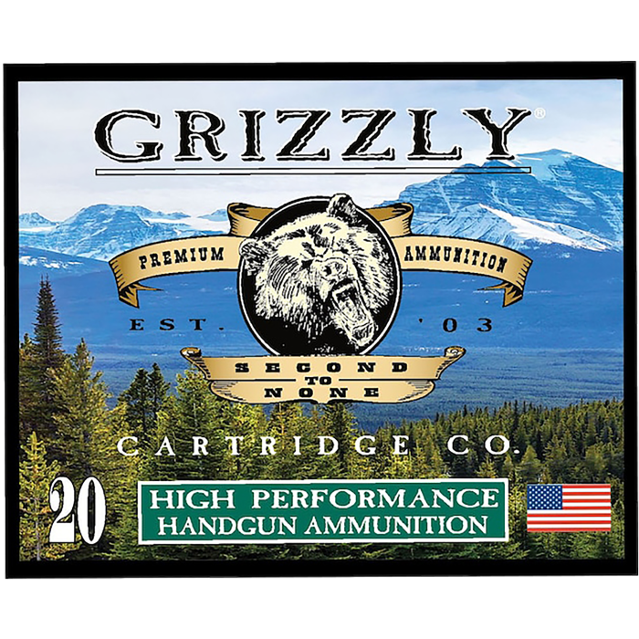 Grizzly 10mm Auto 165gr JHP Ammo Grizzly 10mm Auto 165gr JHP Ammo