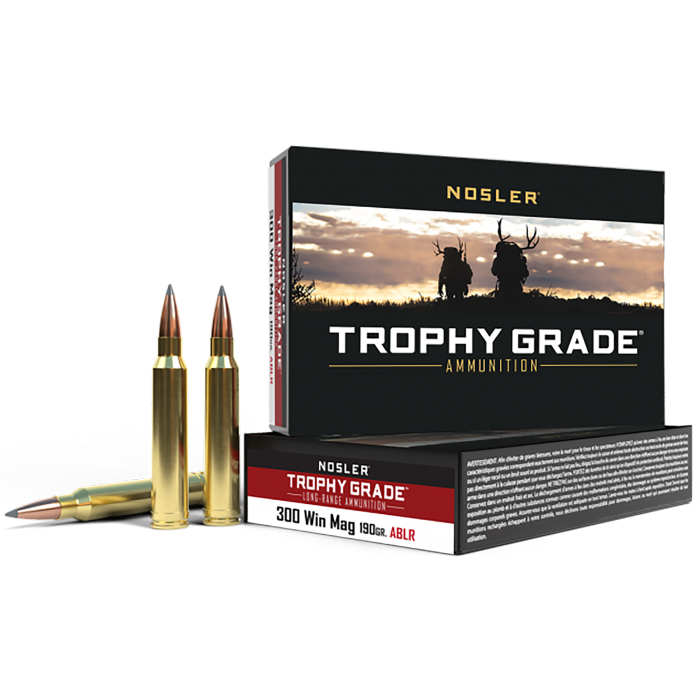 Nosler Trophy Grade 300 Win Mag 190 Grain Nosler Spitzer AccuBond Long Range