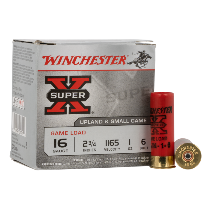 Winchester Super X 16 Gauge 2.75 1 oz 6 Shot XU166