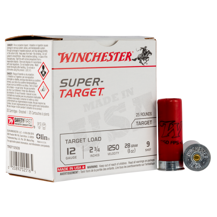 Winchester Super-target 12 Gauge 2.75 1 oz 9 Shot TRGT12509 Winchester Super-target 12 Gauge 2.75 1 oz 9 Shot TRGT12509