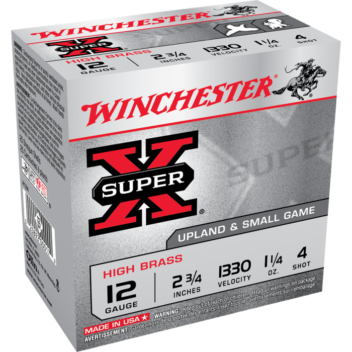 Winchester Super X 12 Gauge 2.75 1 1/4 oz 8 Shot X128 Winchester Super X 12 Gauge 2.75 1 1/4 oz 8 Shot X128