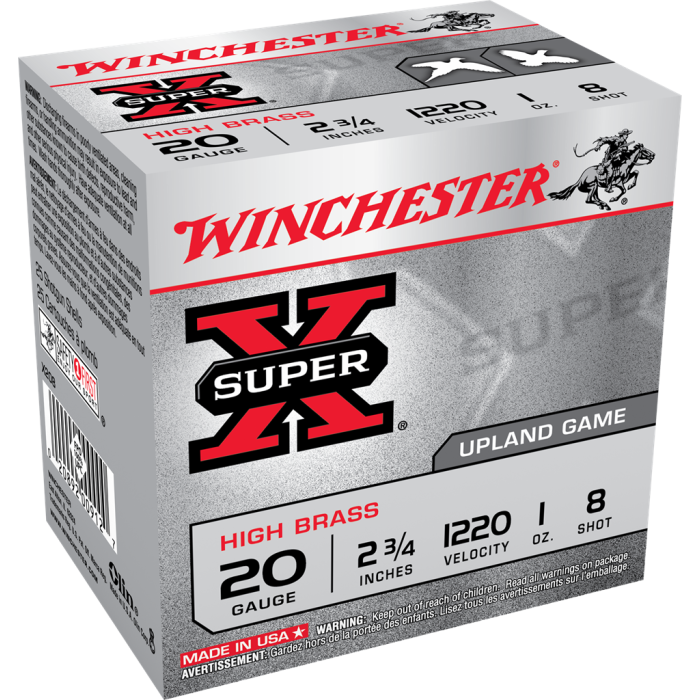 Winchester Super X 20 Gauge 2.75 1 oz 8 Shot X208 Winchester Super X 20 Gauge 2.75 1 oz 8 Shot X208