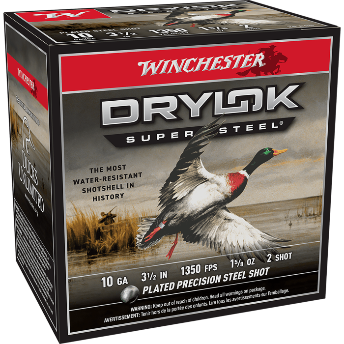 Winchester 10 Gauge 3.50 1-5/8 oz 2 Shot High Velocity