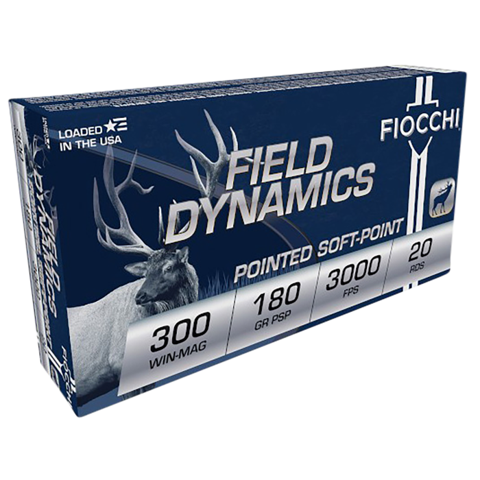 Fiocchi Field Dynamics 300 Win Mag 180 Grain PSP Interlock BT