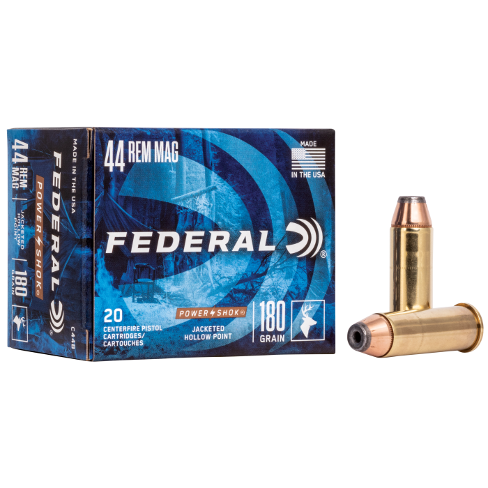Federal Power-shok 44 Mag 180 Grain JHP C44B