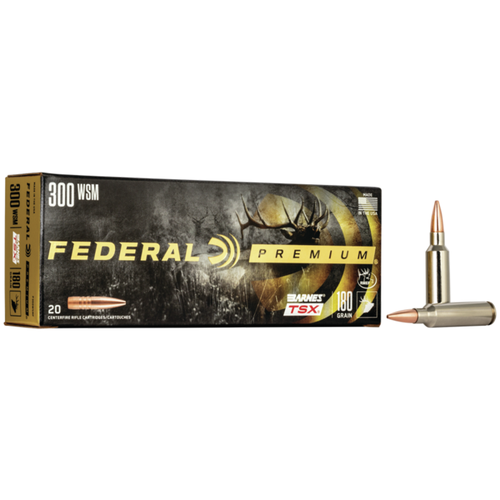 Federal Premium 300 WSM 180 Gr Barnes TSX