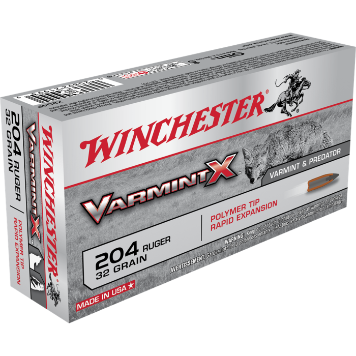 Winchester Varmint X 204 Ruger 32 Gr Polymer Tip Rapid Expansion
