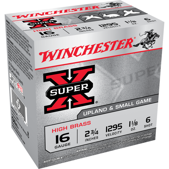 Winchester Super X 16 Gauge 2.75 1 1/8 oz 6 Shot X16H6