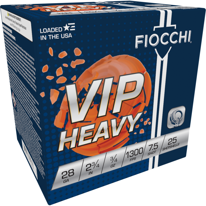 Fiocchi Exacta Target 28 Gauge 2.75 3/4 oz 7.5 Shot 28VIPH75 Fiocchi Exacta Target 28 Gauge 2.75 3/4 oz 7.5 Shot 28VIPH75