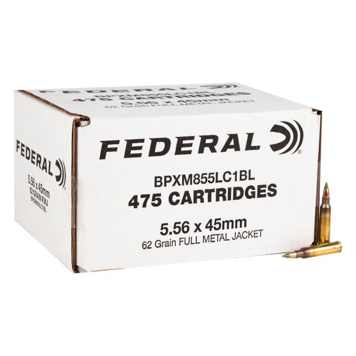 BPXM855LC1BL Federal 5.56 NATO 62 Grain M855 Green Tip FMJ BPXM855LC1BL Federal 5.56 NATO 62 Grain M855 Green Tip FMJ