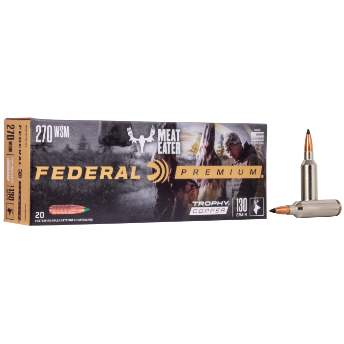 Federal Premium 270 WSM 130 Gr Trophy Copper