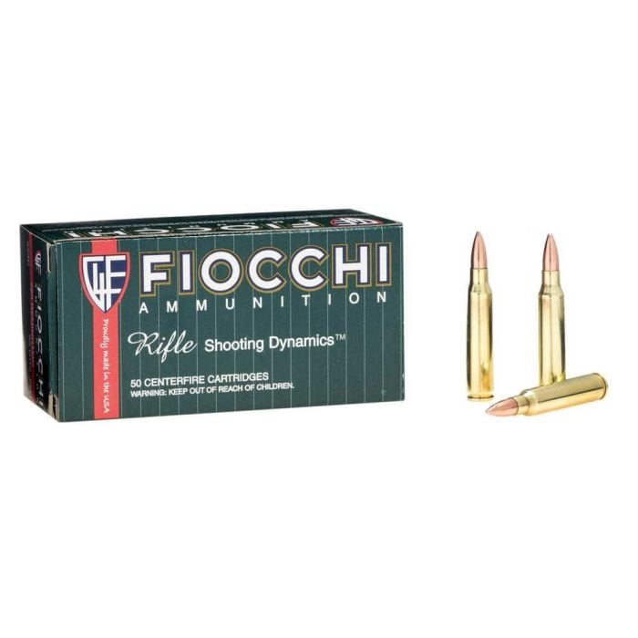 FIO223C Fiocchi Shooting Dynamics 223 Remington 62 Grain FMJ BT