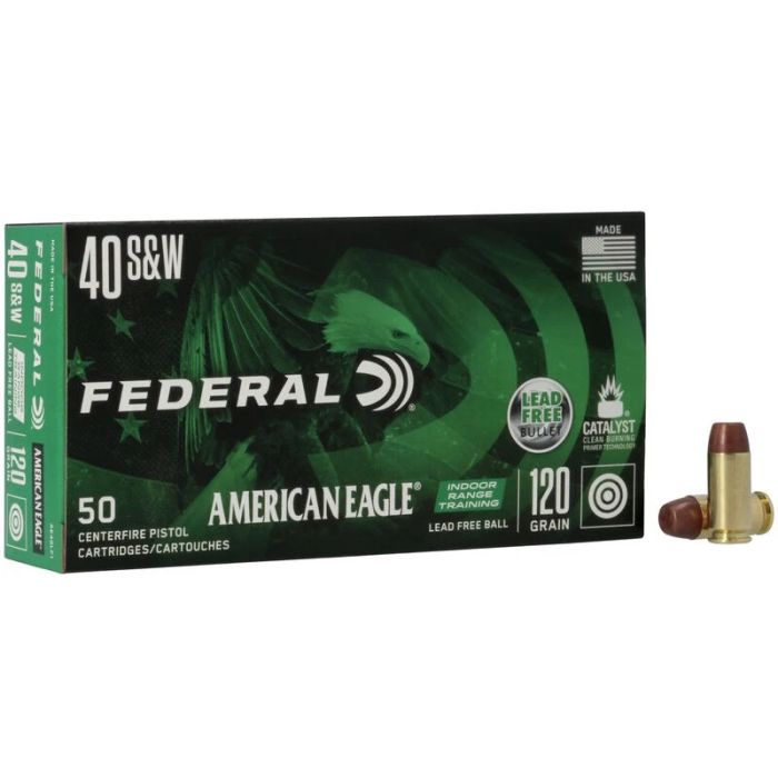 Federal ammo, indoor training, lead free, lead free bullet, 40 SW, 40 S&W, 40 S&W for sale, ammo for sale, Ammunition Depot