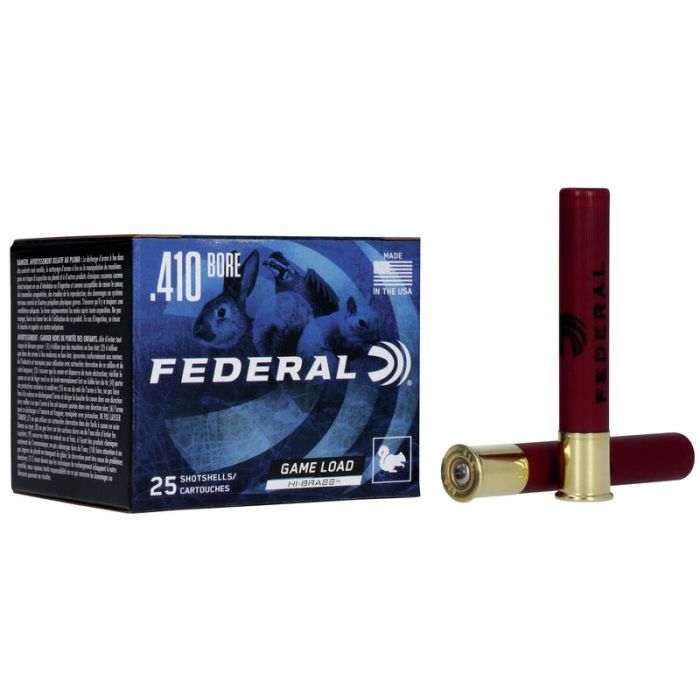 Federal, hi brass, game loads, 410 gauge, 410 bore, 7.5 shot, hunting ammo, shotgun ammo, shotgun ammo for sale, Ammunition Depot Federal, hi brass, game loads, 410 gauge, 410 bore, 7.5 shot, hunting ammo, shotgun ammo, shotgun ammo for sale, Ammunition Depot