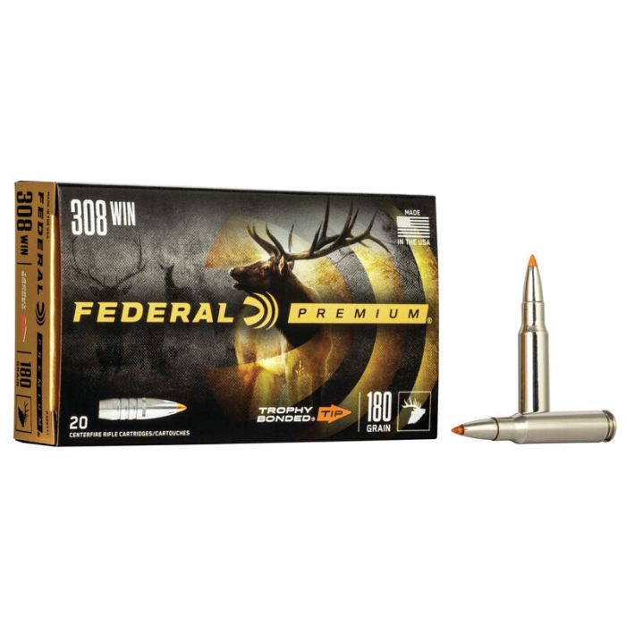 Federal Premium 308 Winchester 180 Grain Trophy Bonded P308TT1 Ammo Buy