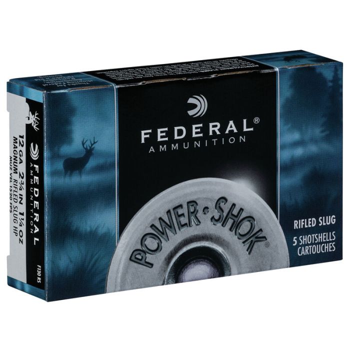 F130RS Federal Power-Shok 12 Gauge 2.75" 1-1/4oz Hollow Point Slug