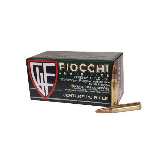 FIO223FRANG Fiocchi 223 Remington 45 Grain Frangible